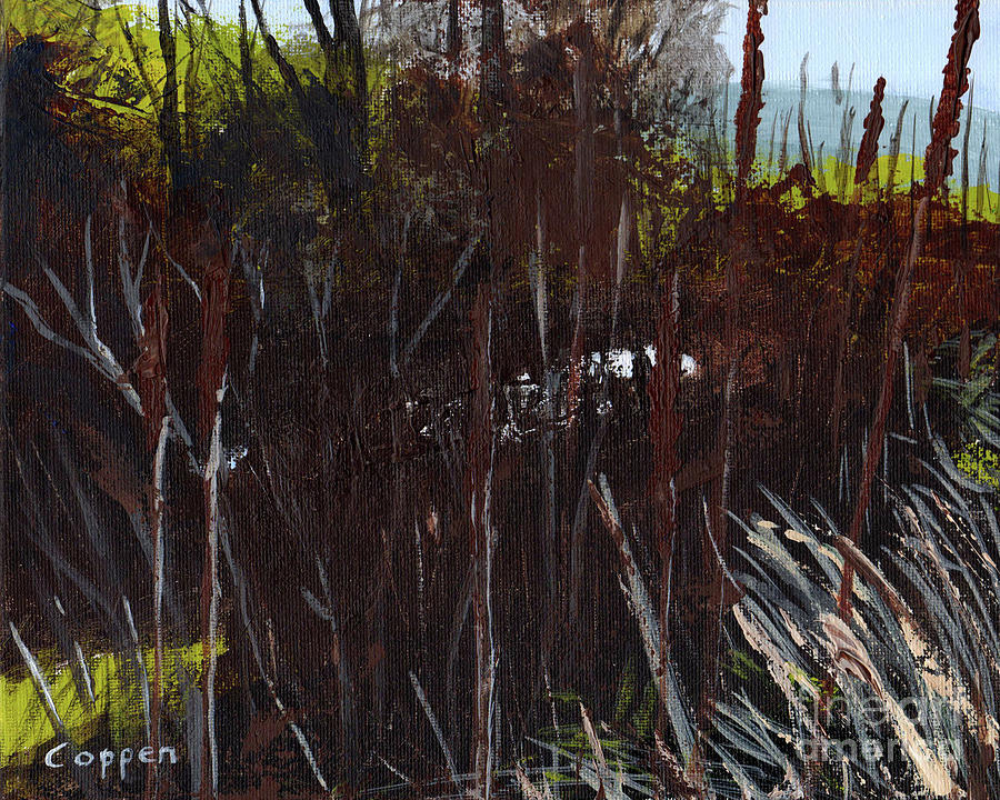 Sumac and Mullein Tangle Painting by Robert Coppen