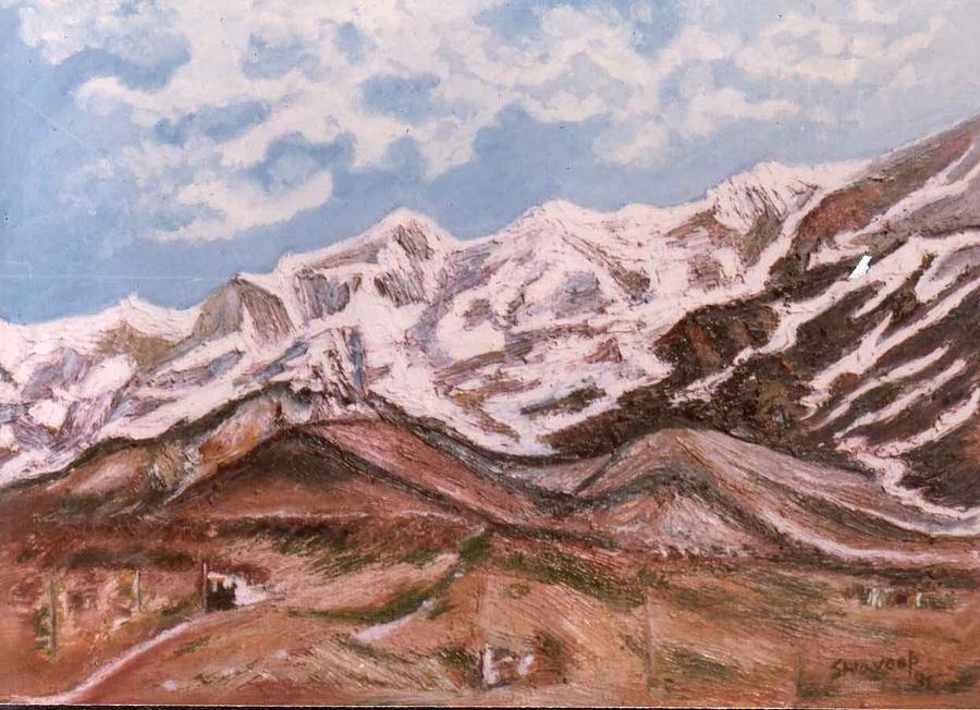 Sumeru Mountain Painting by Anand Swaroop Manchiraju