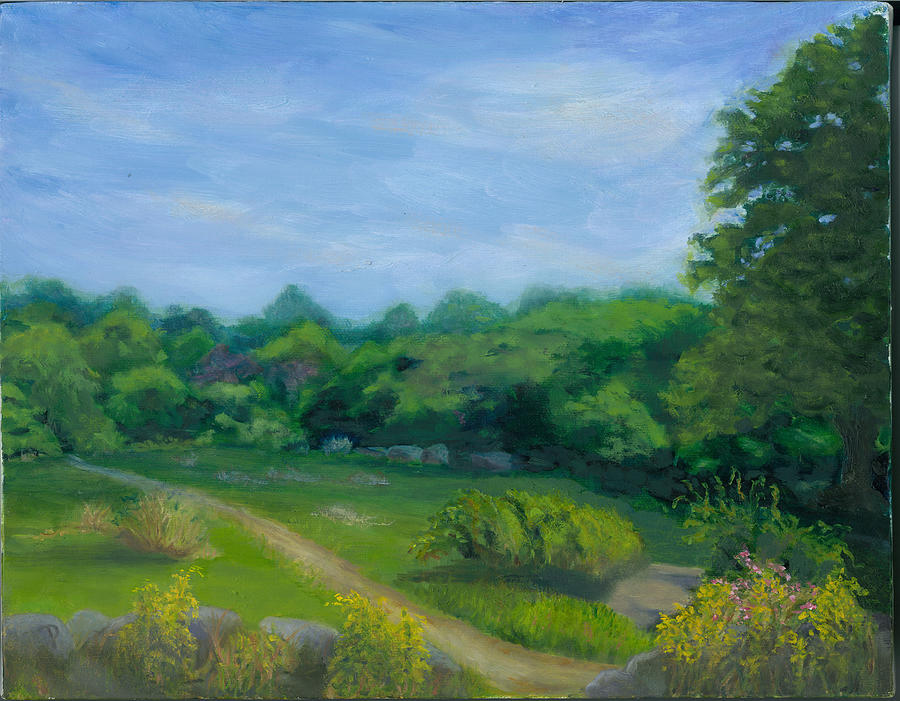 Summer Afternoon at Ashlawn Farm Painting by Paula Emery