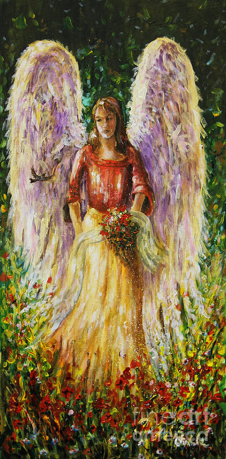 Tree Painting - Summer Angel by Dariusz Orszulik