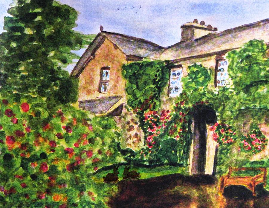 Summer At Hilltop Farm Painting by Angela Davies