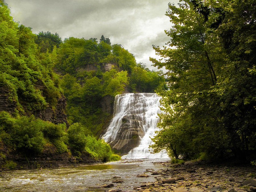 Summer at Ithaca Falls Photograph by Jessica Jenney