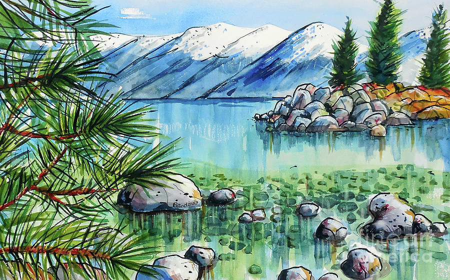 Summer At Lake Tahoe Painting by Terry Banderas