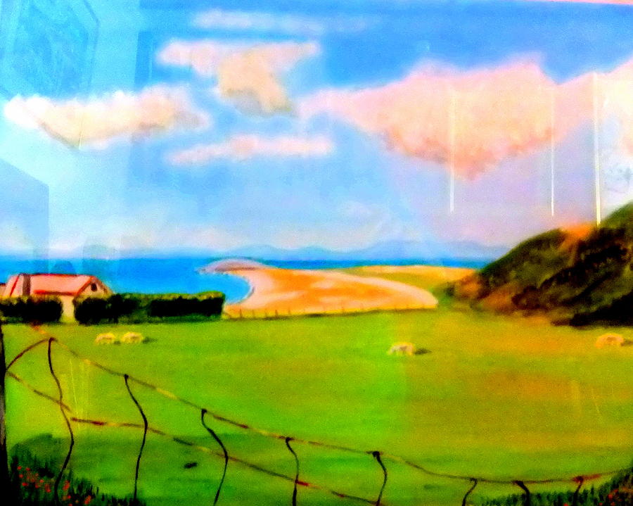 Summer at Rhossili Bay Painting by Rusty Gladdish