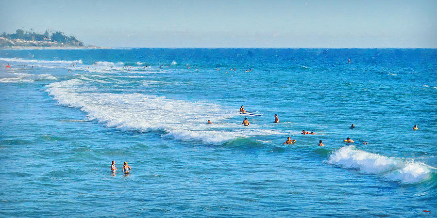 Summer At San Clemente Beach Digital Art by Glenn McCarthy Art and Photography