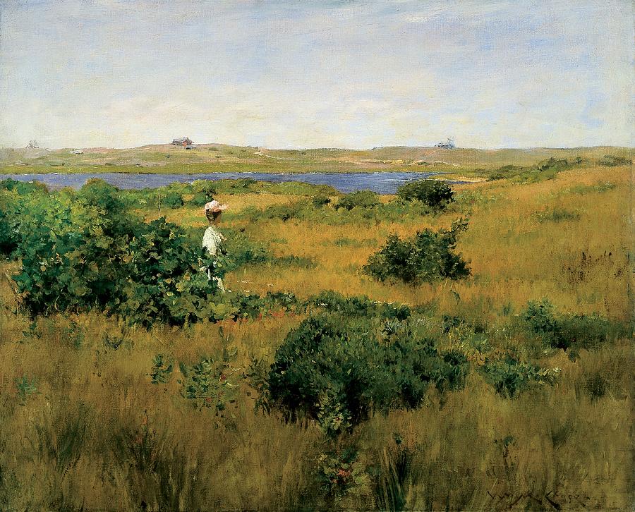 Summer Painting - Summer at Shinnecock Hills by William Merritt Chase