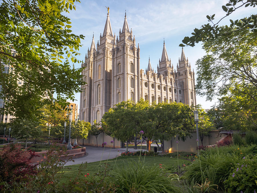 Summer at Temple Square Photograph by Emily Dickey