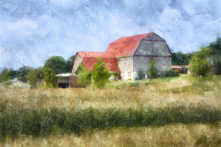 Summer Barn Digital Art by Frances Miller