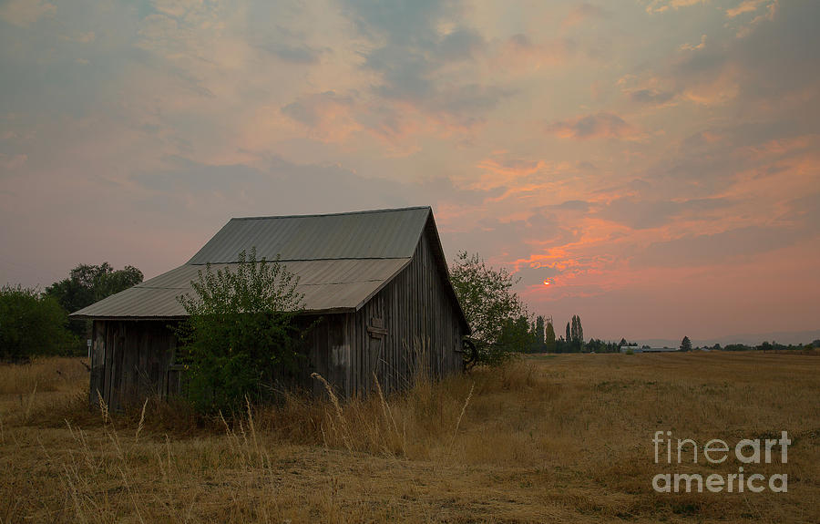 Sunset Photograph - Summer Barn by Idaho Scenic Images Linda Lantzy
