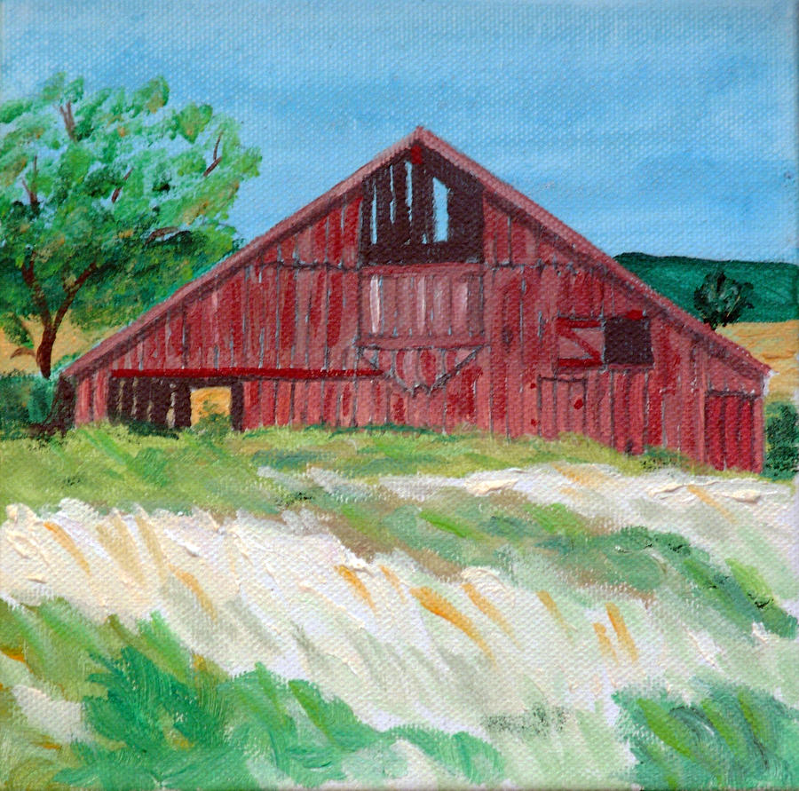 Summer Barn Painting by Kevin Callahan