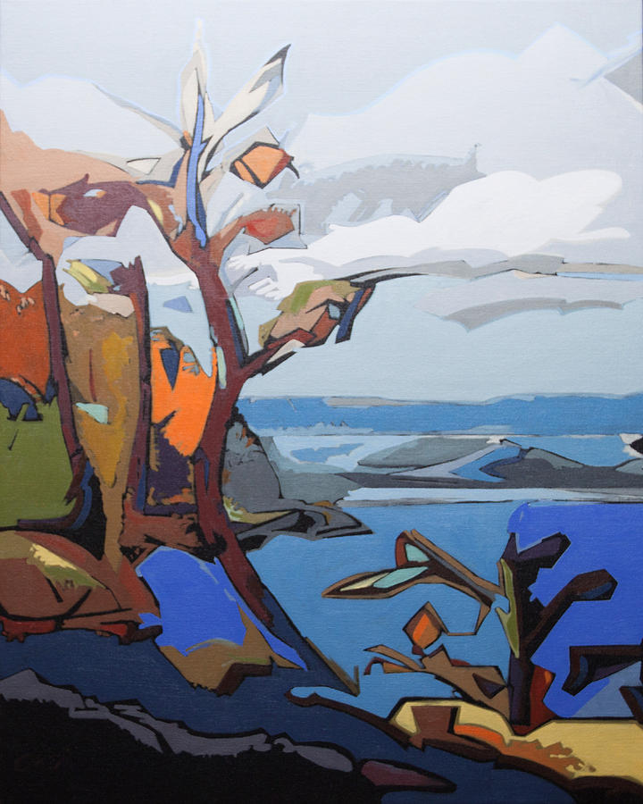 Summer Becher Bay Painting by Rob Owen