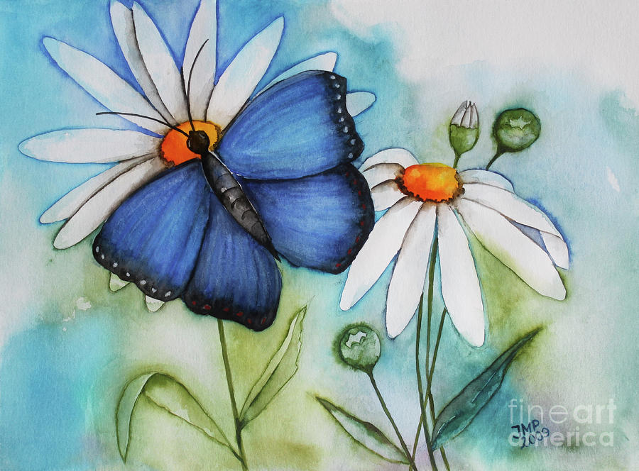 Summer Painting - Summer Blue by Jutta Maria Pusl