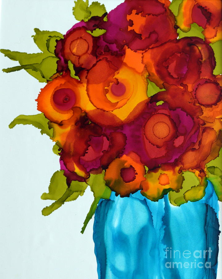 Summer Bouquet Painting by Beth Kluth
