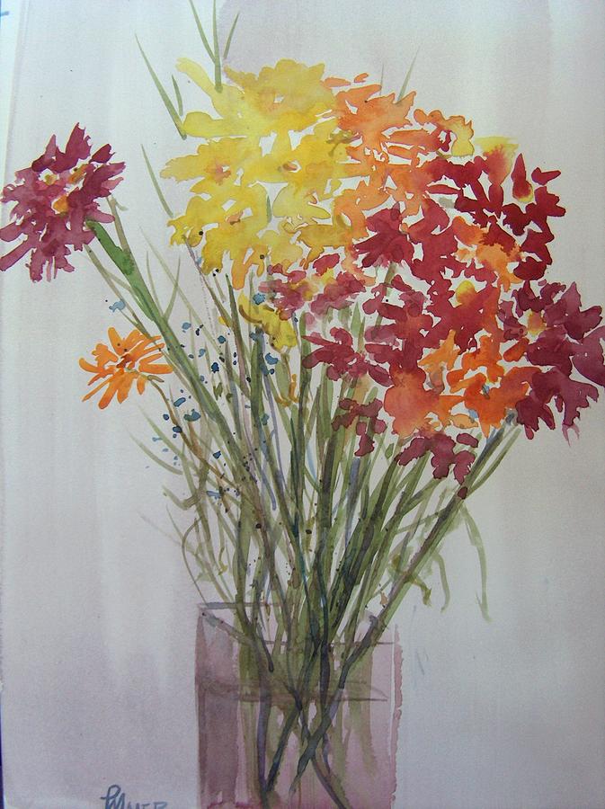 Stilllife Painting - Summer Bouquet by Pete Maier Stilllife Painting - Summer Bouquet by Pete Maier