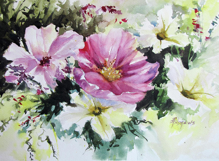 Summer Bouquet Painting by Rae Andrews