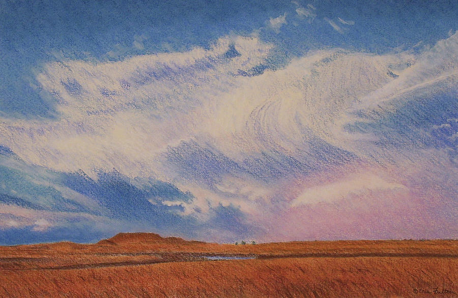 Summer Cloud near Talbot Butte Drawing by Cris Fulton