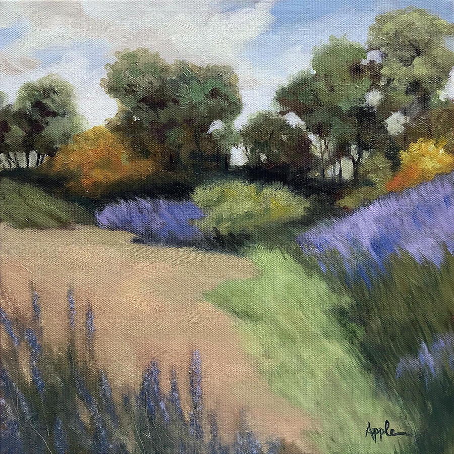 Summer Color - rural landscape oil painting Painting by Linda Apple