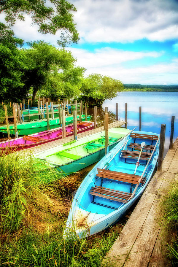 Boat Photograph - Summer Colors by Debra and Dave Vanderlaan