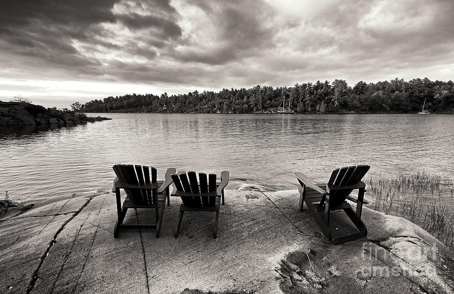 Summer Cottage Chairs Photograph by Charline Xia