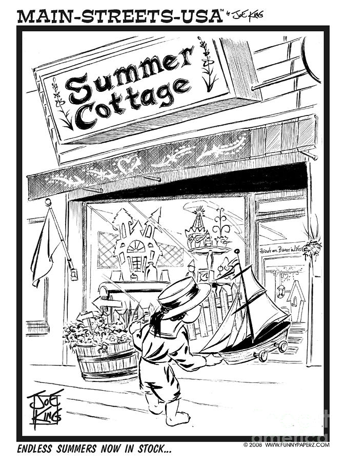 Summer Digital Art - Summer Cottage by Joe King
