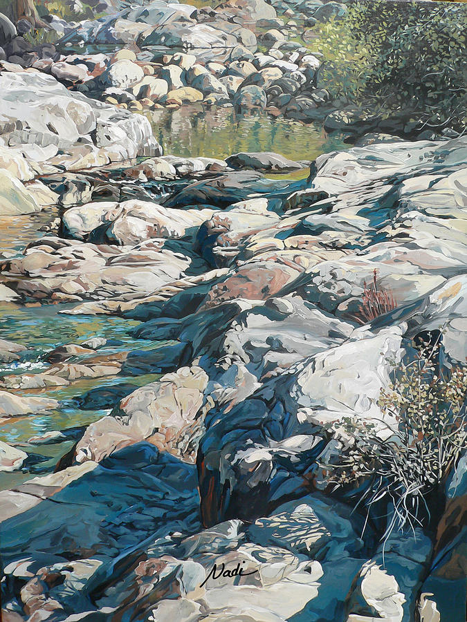 Summer creek Painting by Nadi Spencer