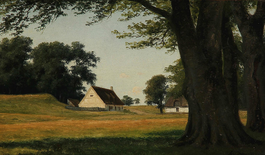Summer day at Ermitagesletten Painting by Axel Schovelin