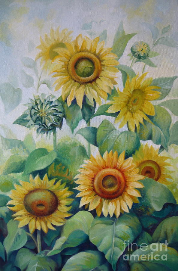 Summer day Painting by Elena Oleniuc