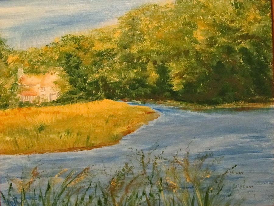 Summer Day on the Lieutenant River Painting by Lorraine Centrella