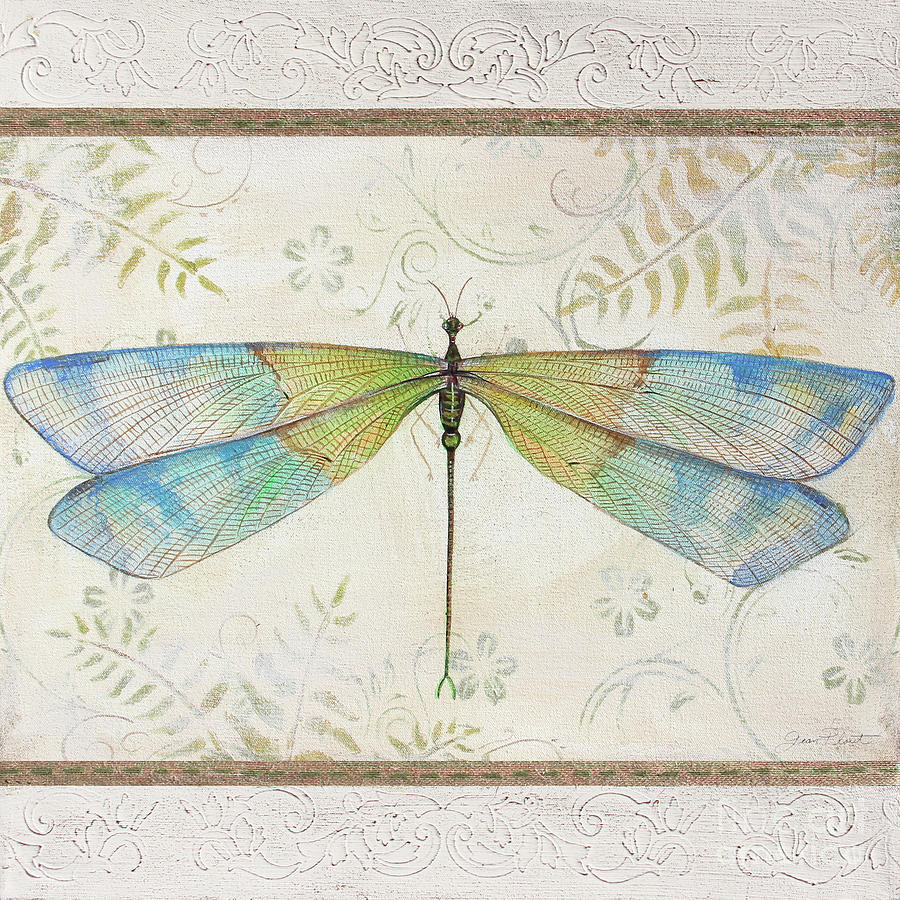 Summer Dragonfly 1 Painting by Jean Plout