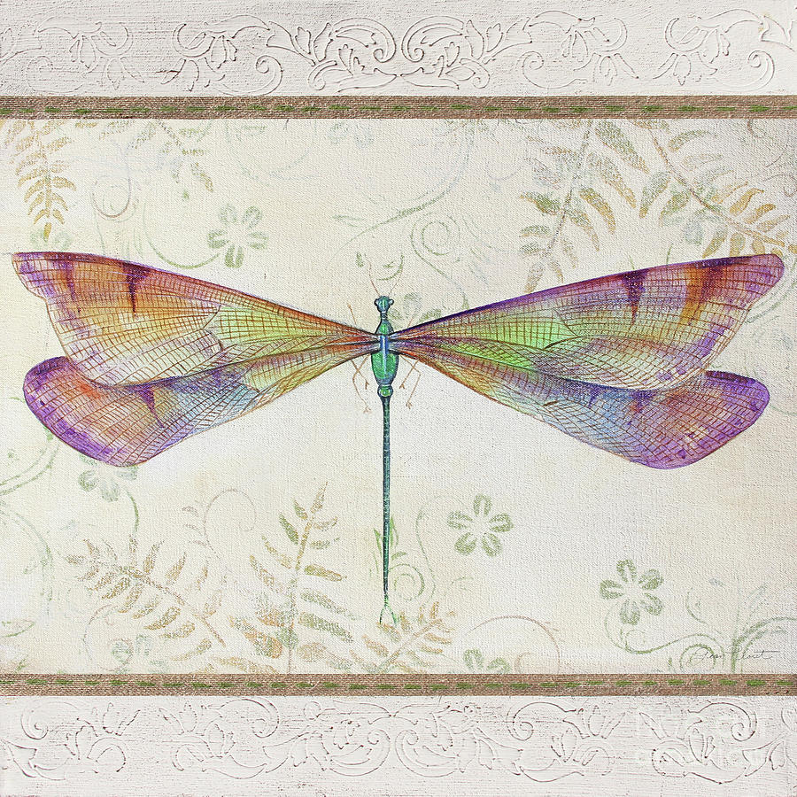 Summer Dragonfly 2 Painting by Jean Plout
