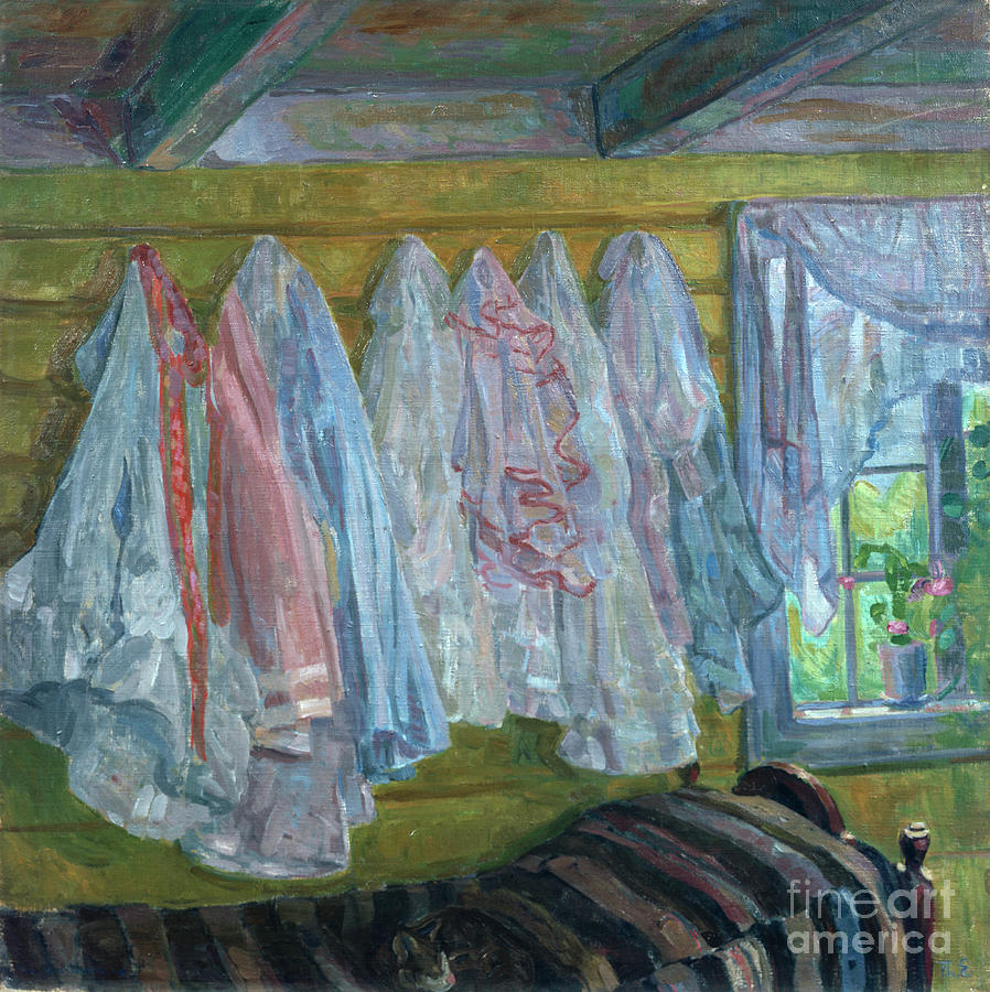 Summer dresses  Painting by O Vaering