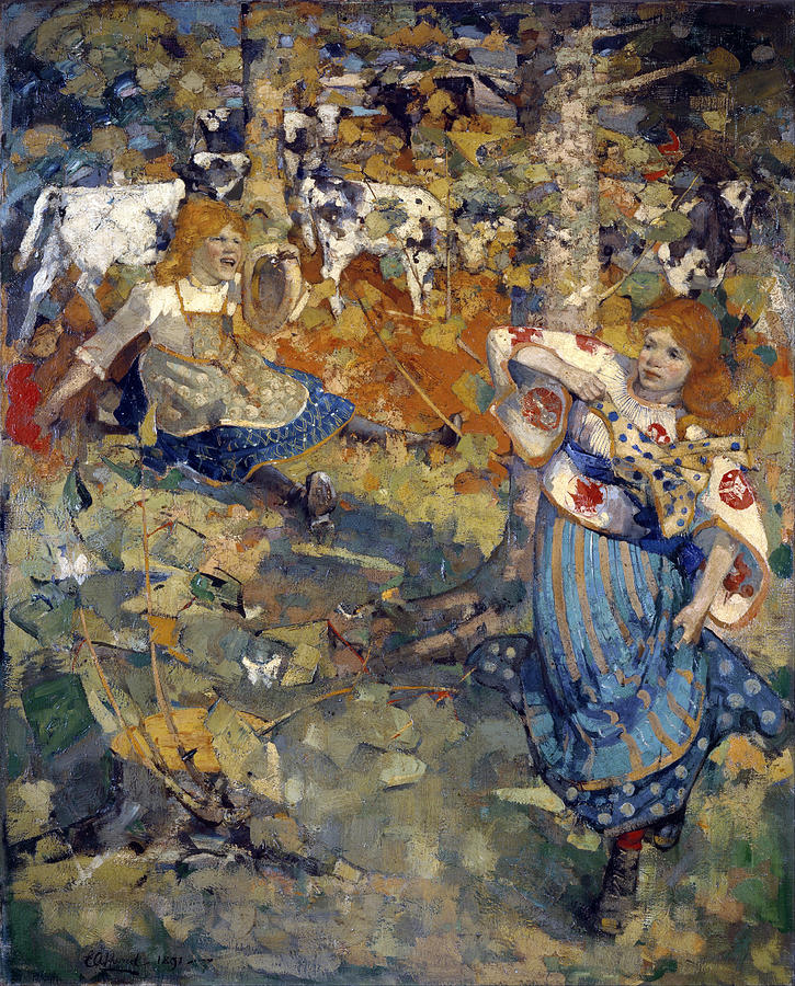 Summer Painting by Edward Atkinson Hornel