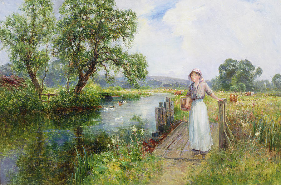 Duck Painting - Summer by Ernest Walbourn