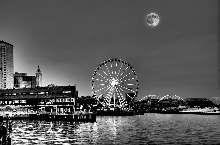 Summer Eve On The Seattle Waterfront Photograph