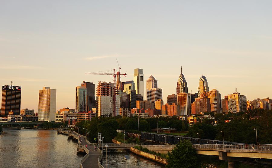 Summer Evening in Philadelphia Photograph by Ed Sweeney