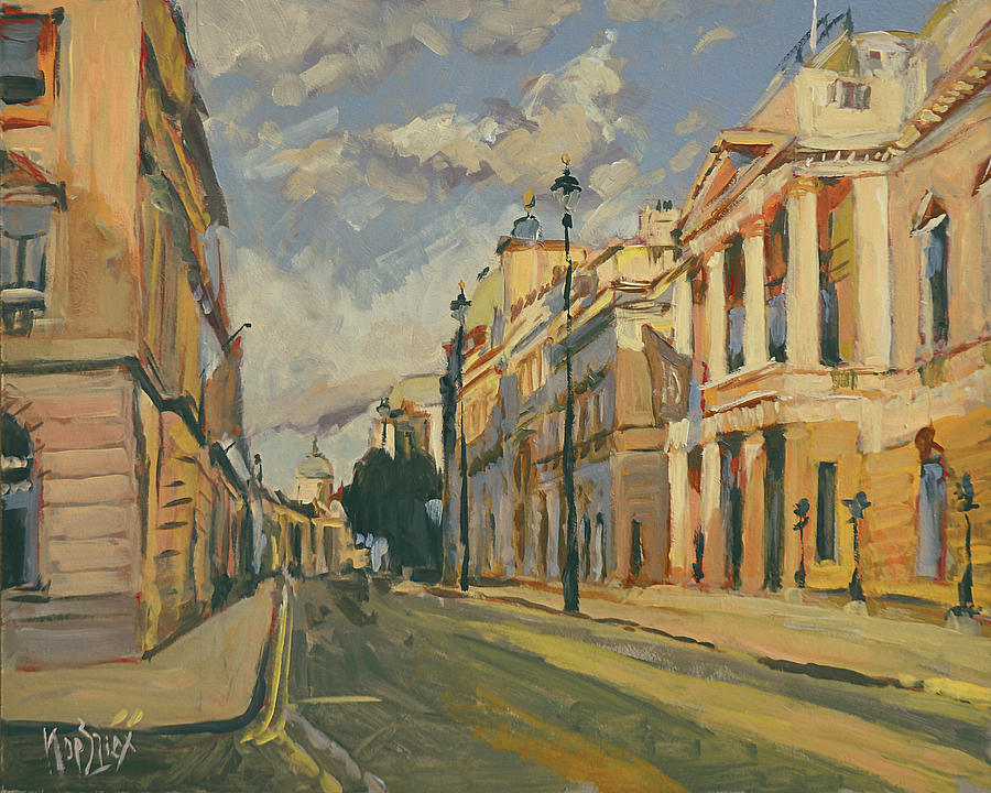 London Painting - Summer evening Pall Mall London by Nop Briex