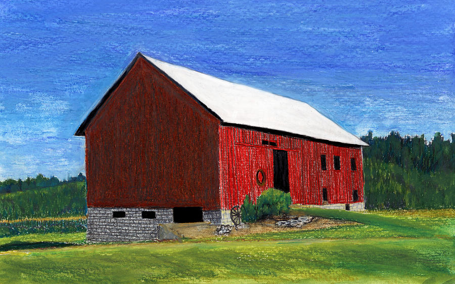 Summer Farm Painting by Marcella Chapman - Fine Art America