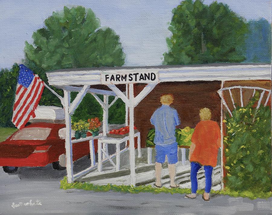 Summer Farm Stand Painting by Scott W White