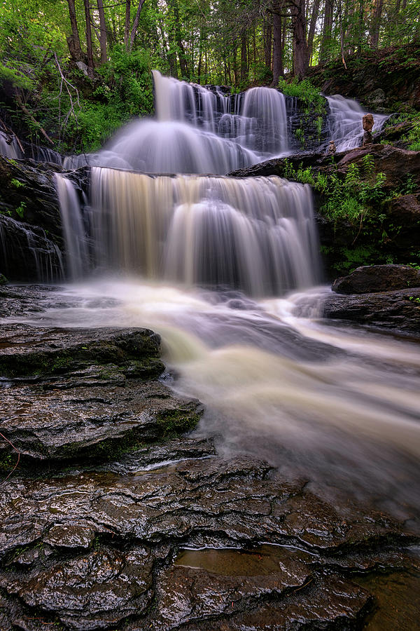 Summer Photograph - Summer Flow at Garwin Falls by Rick Berk