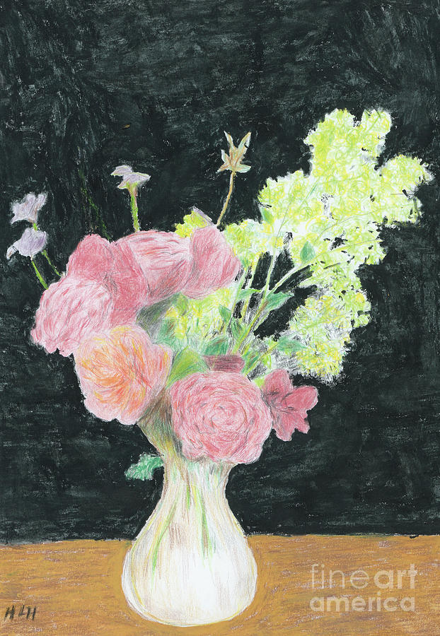 Summer flowers, 1997  Painting by Harry Hambling