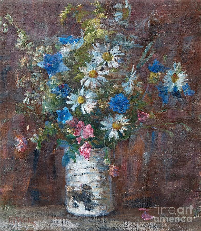 Summer Flowers Painting by Celestial Images