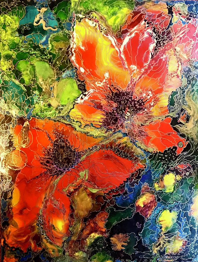 Summer Flowers Painting by Rae Chichilnitsky