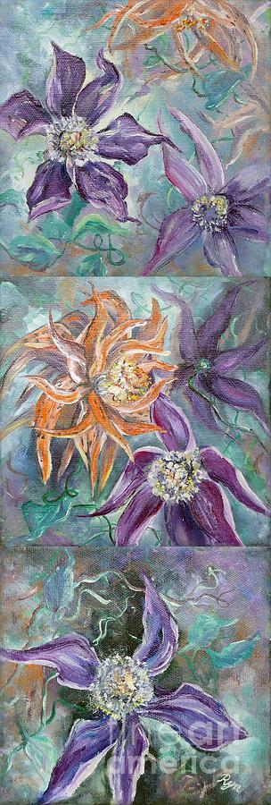 Summer Flowers Tall Painting by Ryn Shell