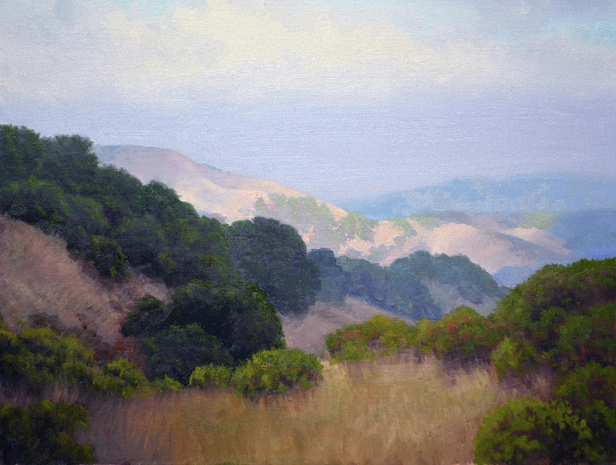 California Hills Painting - Summer Fog by Armand Cabrera