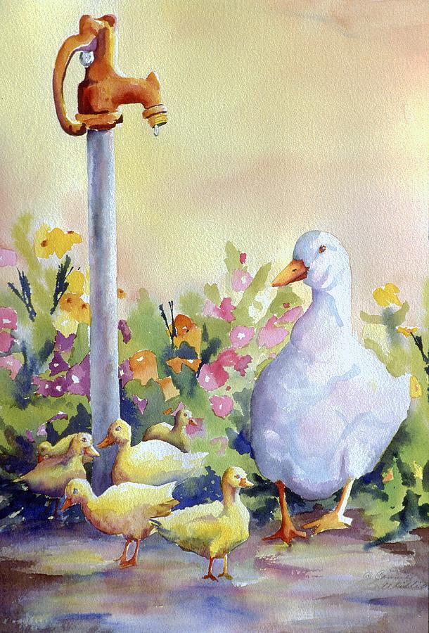 Bird Painting - Summer Fun by Connie Williams
