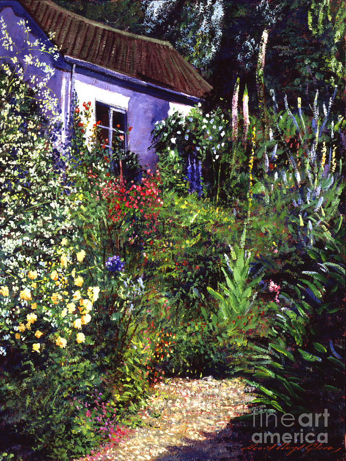 Garden Painting - Summer Garden by David Lloyd Glover