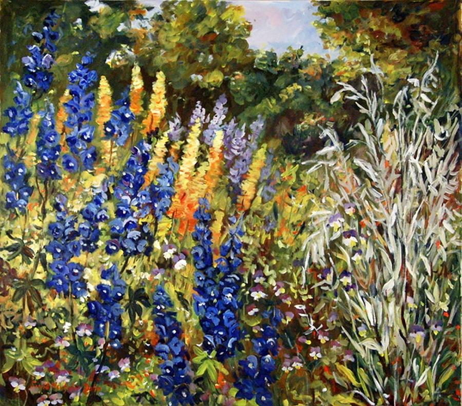 Summer Garden Painting by Ingrid Dohm