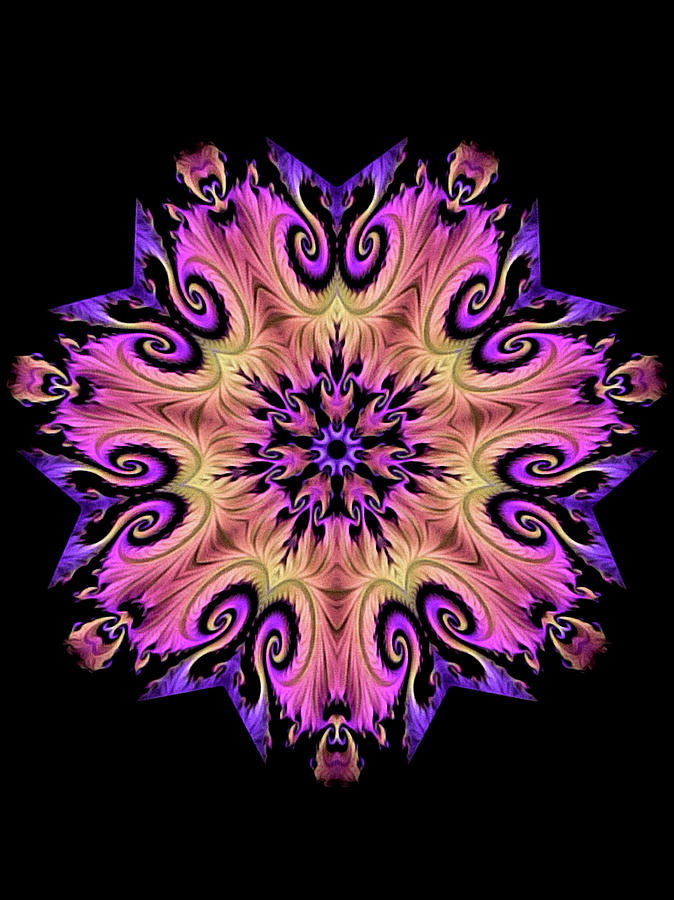 Summer Garden Mandala Digital Art by Susan Maxwell Schmidt