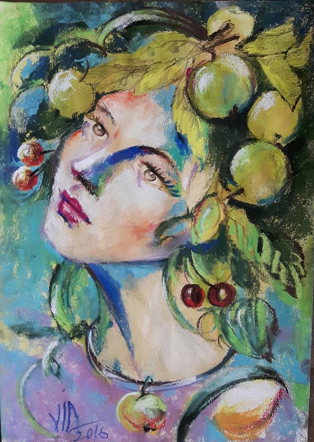 Summer girl Painting by Vali Irina Ciobanu