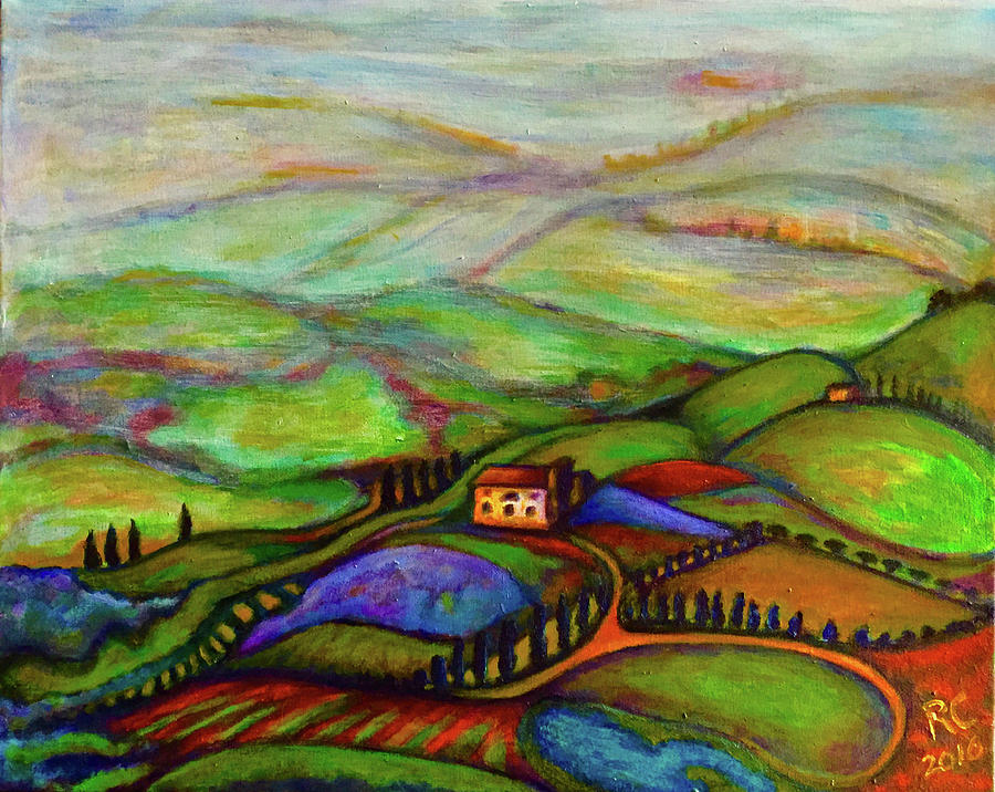 Summer Hills Painting by Rae Chichilnitsky